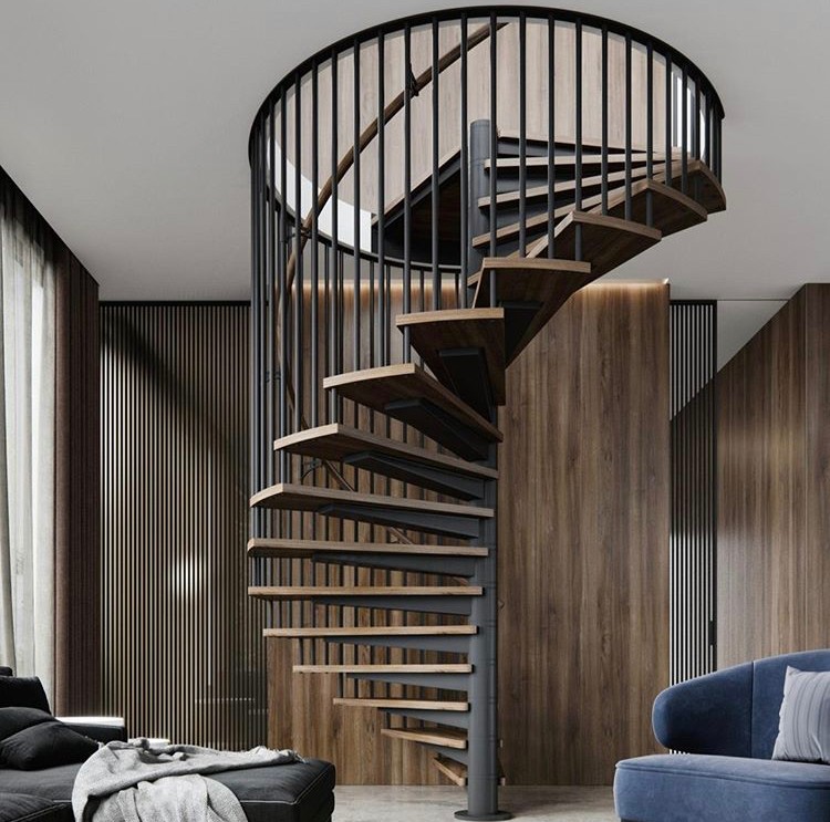 solid wood staircase