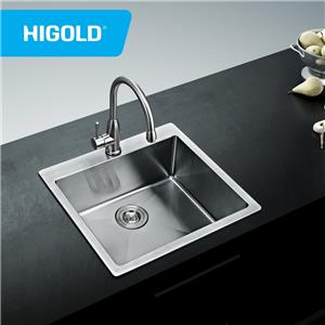 R0 handmade Stainless Steel SUS304 Topmount Kitchen Sink