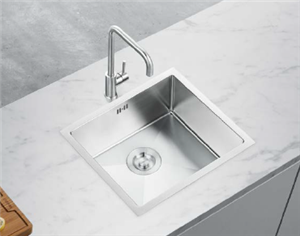 Good Quality SUS304 Square single bowl Stainless Steel handmade Sink