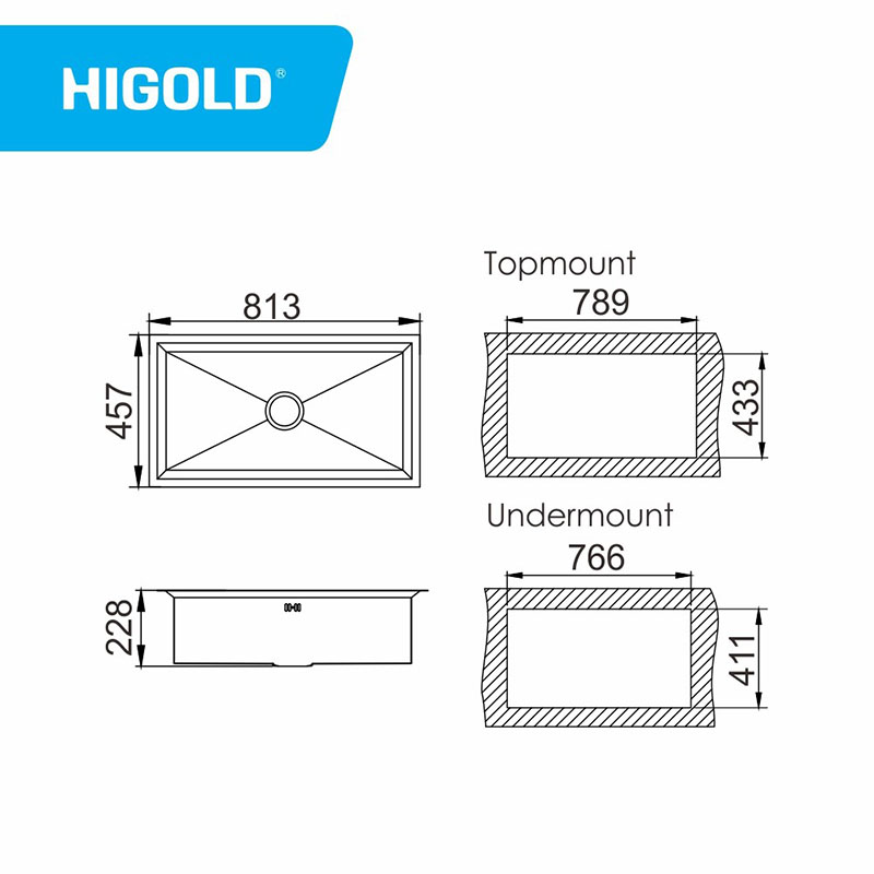 16g斜边长不锈钢水槽