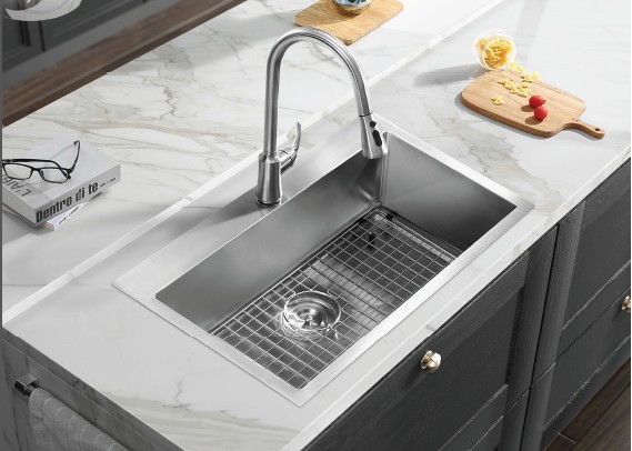 トップマウント シングル ボウル SUS304 Inox シンク