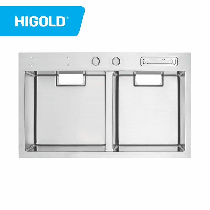 带有后排水装置的双重专利水槽