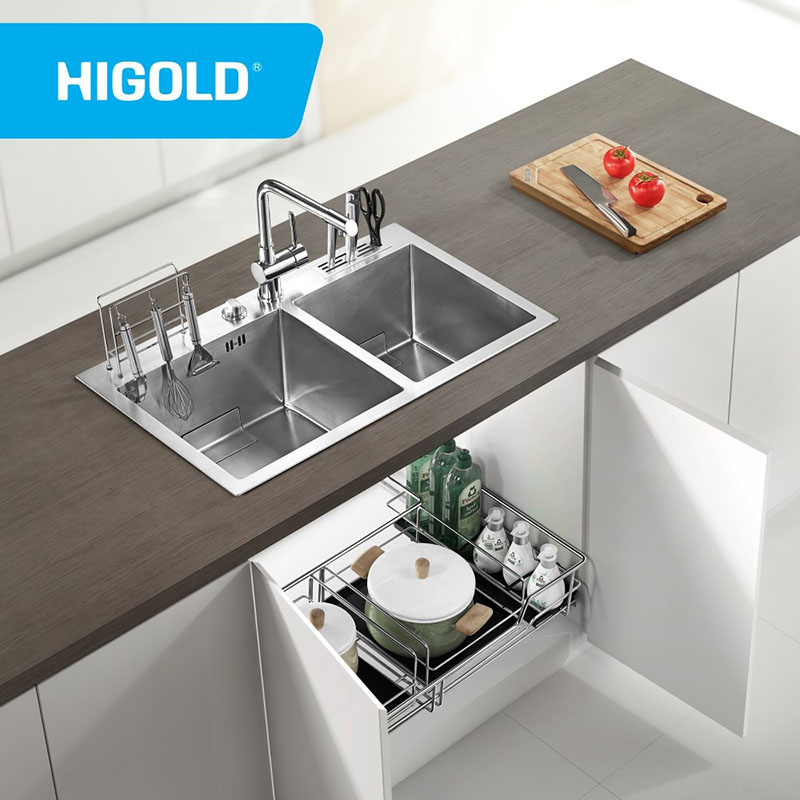 带有后排水装置的双重专利水槽