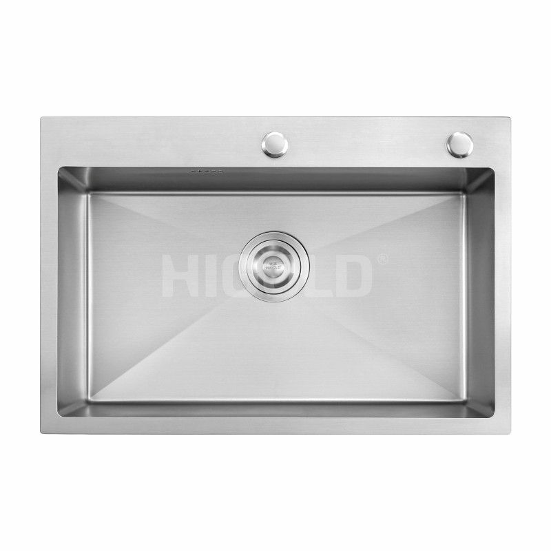Fregadero SUS304 de un solo seno con revestimiento nano (panel grueso)