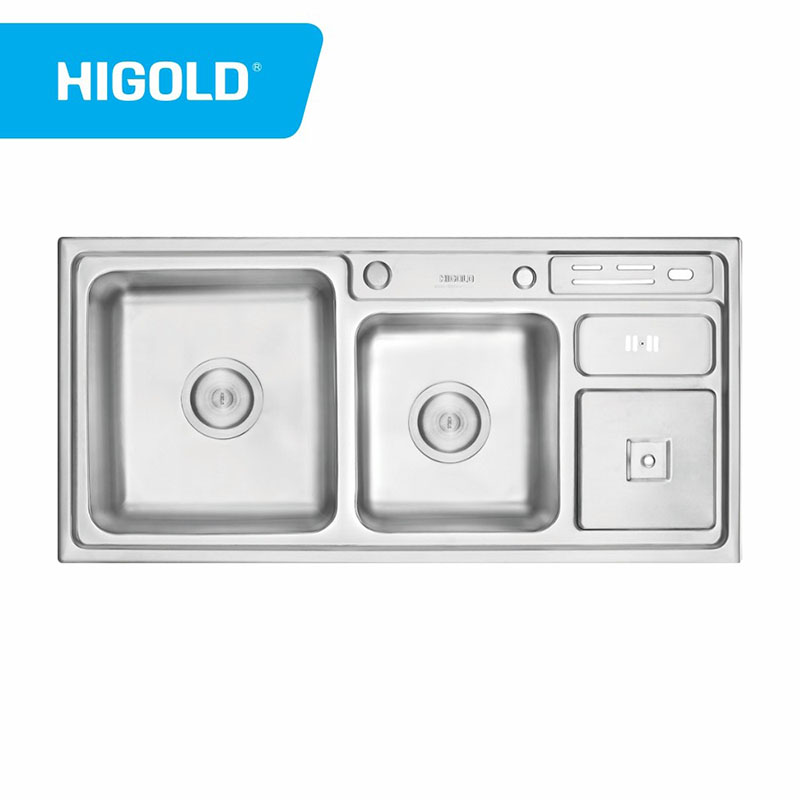 新设计的双盆带水槽
