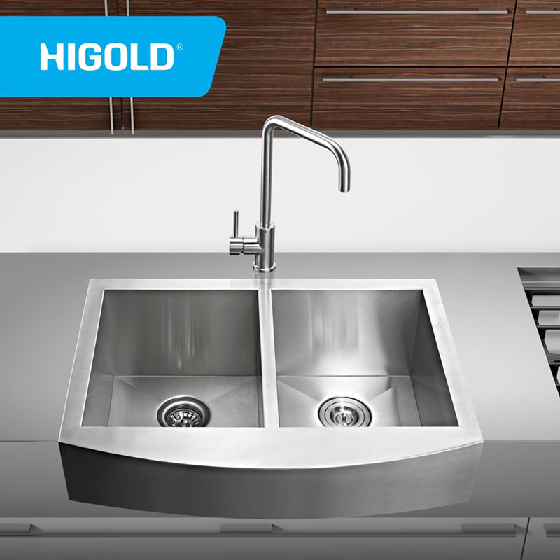 Stainless Steel SUS304 Double Bowl Farmhouse Sink
