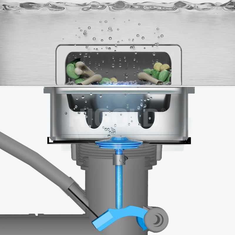 带有后排水装置的双重专利水槽