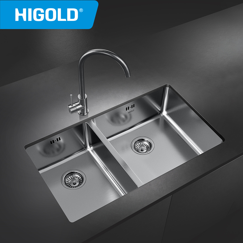 R20 New Handmade-Like Pressed sink SUS304 Steel Single Bowl,Higold