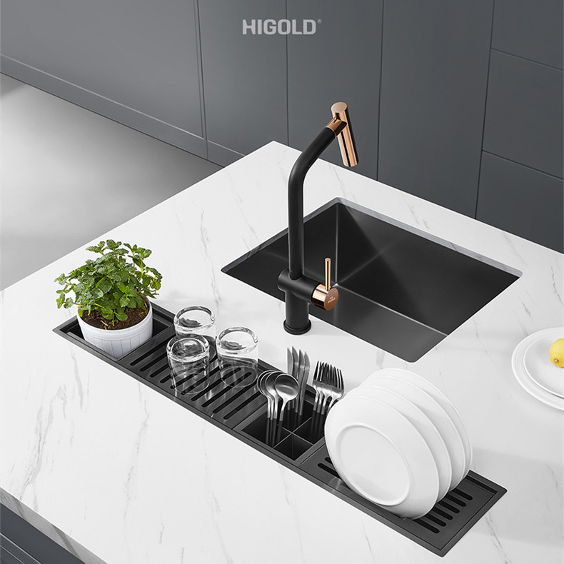 PVD SUS304 Stainless Steel Workstation Channel Sink
