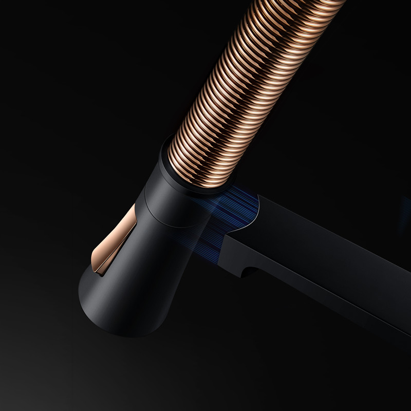 ハイゴールド 特許取得 BN2.0 マグネット式キッチンミキサータップ PVD ​​ガングレー