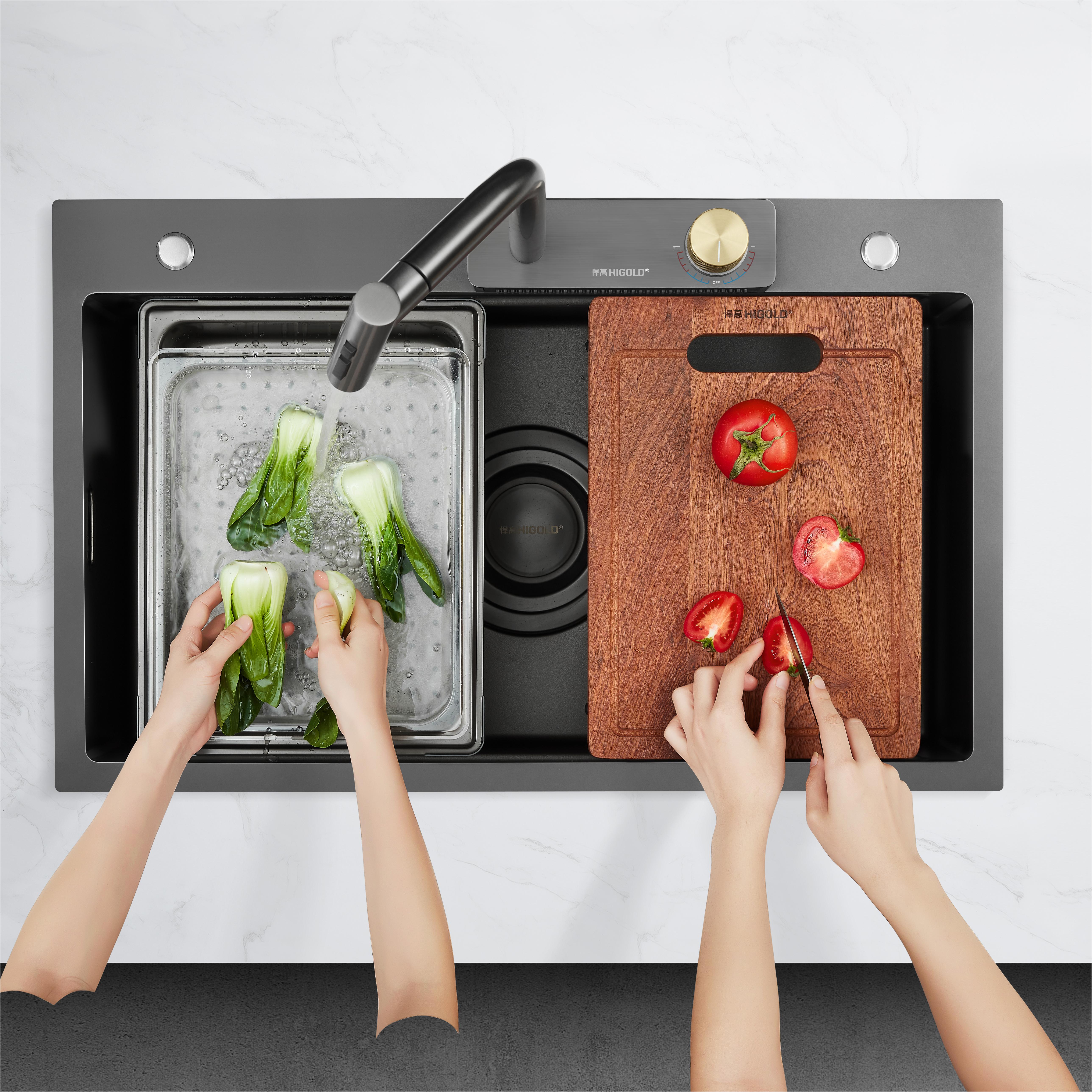 Nuovo arrivo Higold | Lavello fatto a mano BL1.0 Pro Stone Texture - 952330 Nuovo arrivo Higold | Lavello fatto a mano BL1.0 Pro Stone Texture - 952330