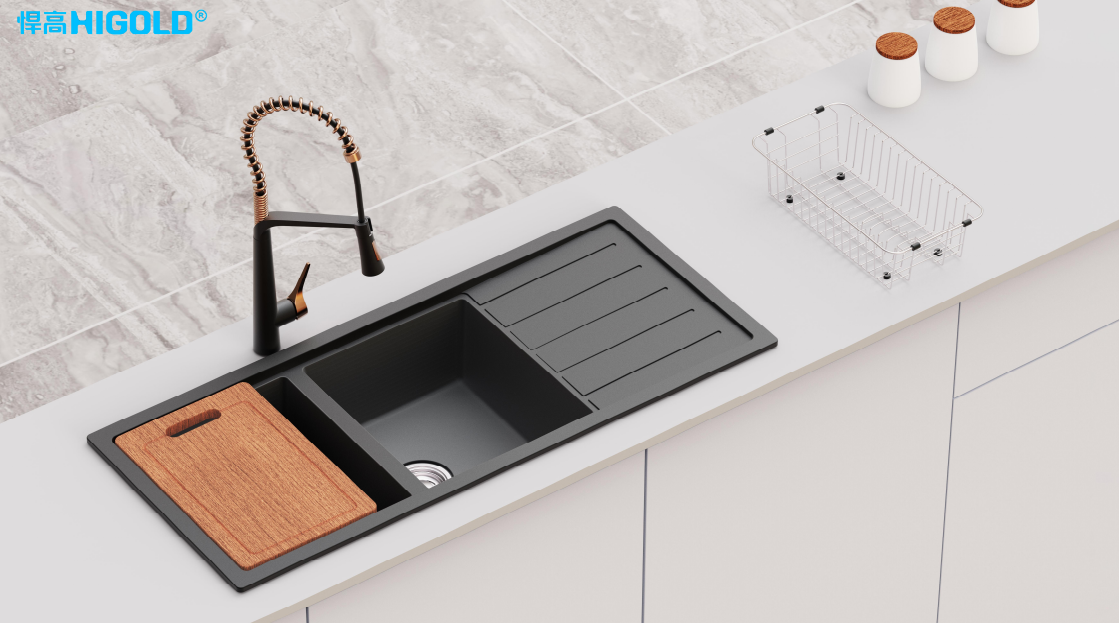 HIGOLD Composite Sinks with Drainboard