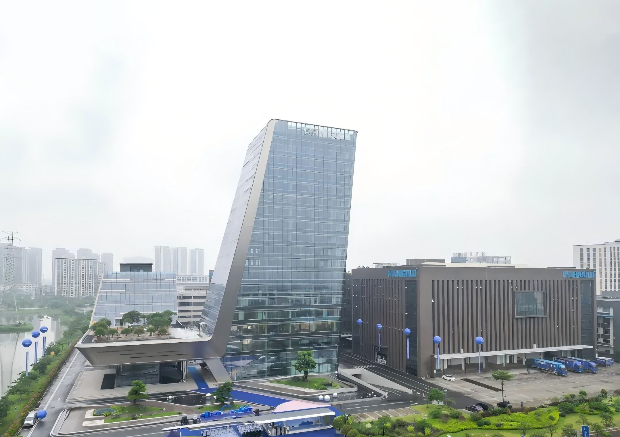 التصوير الجوي - مبنى المقر الرئيسي لشركة هيجولد بين النجوم التصوير الجوي - مبنى المقر الرئيسي لشركة هيجولد بين النجوم