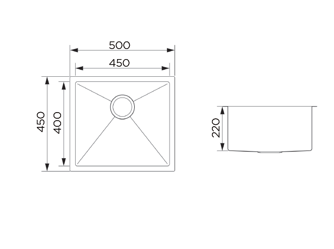 undercounter kitchen sink