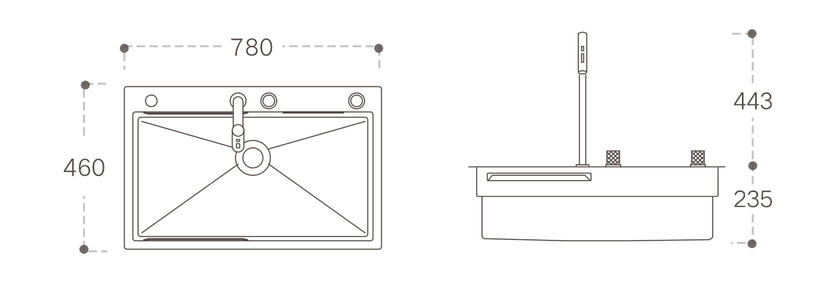 top mount single bowl kitchen sink