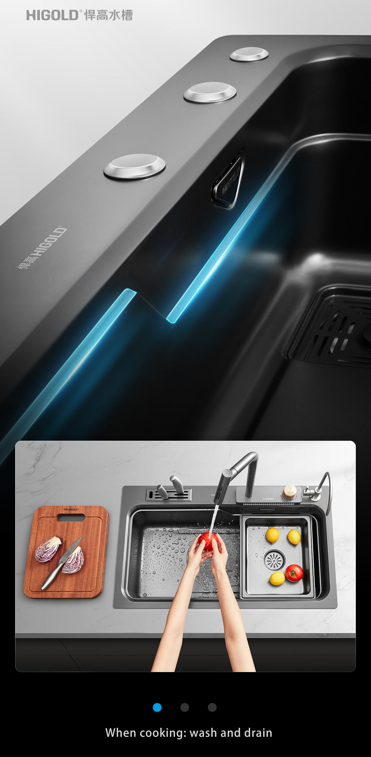 multifunctional kitchen sink