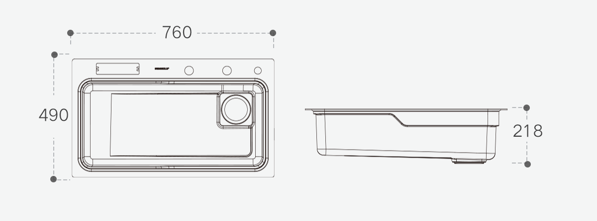 ss single bowl kitchen sink