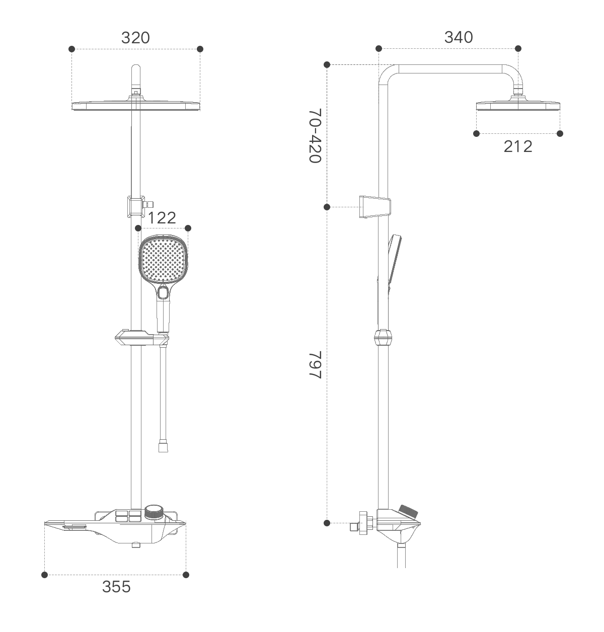 shower set