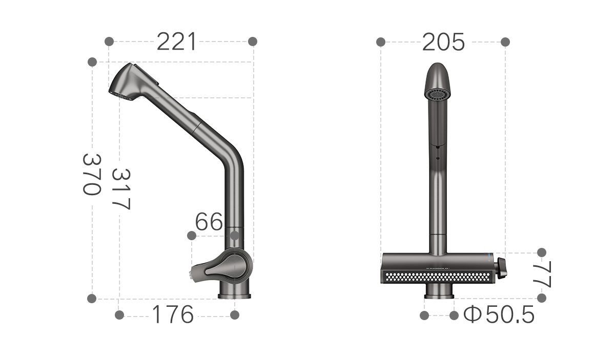 pull down kitchen faucet