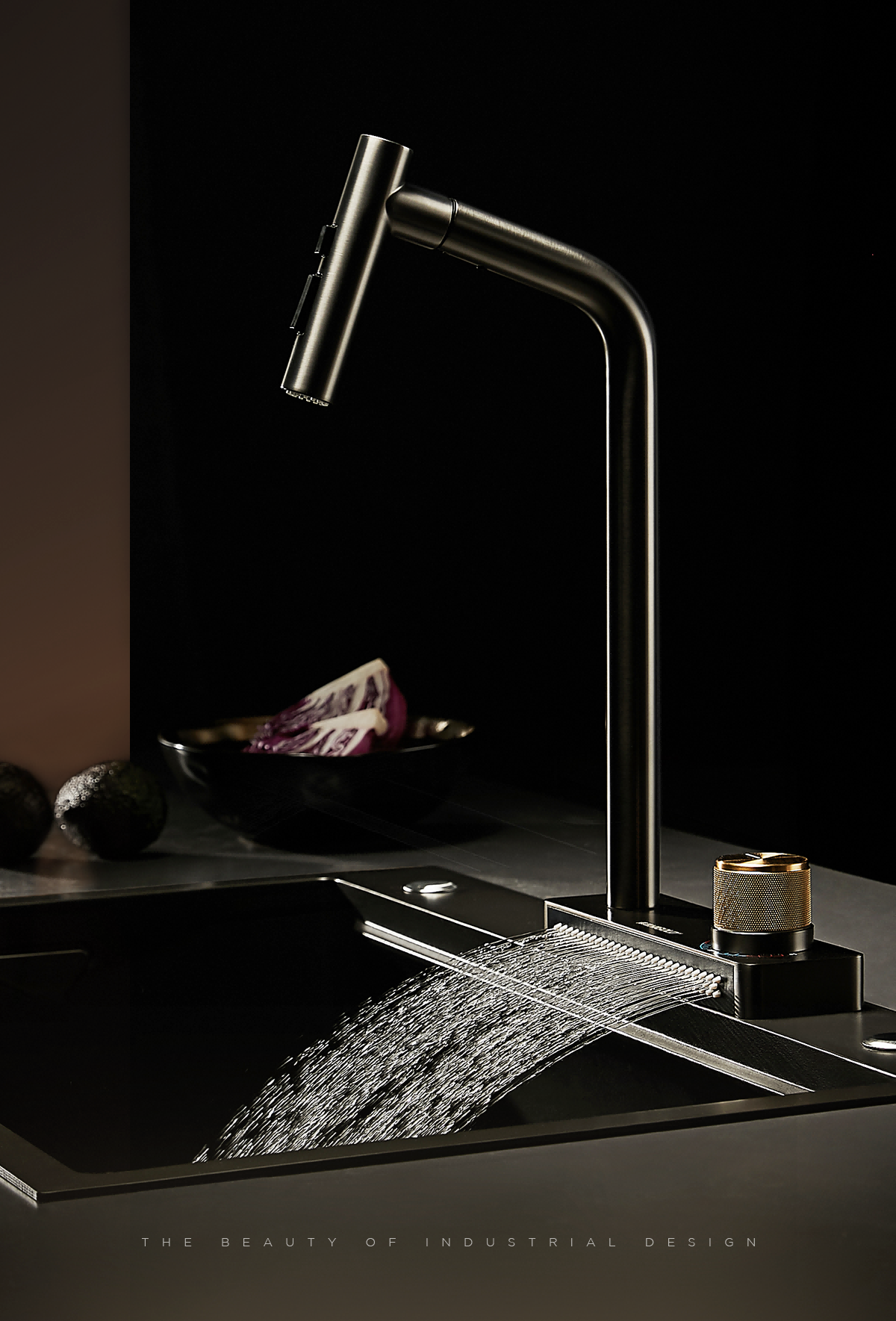 waterfall faucet kitchen
