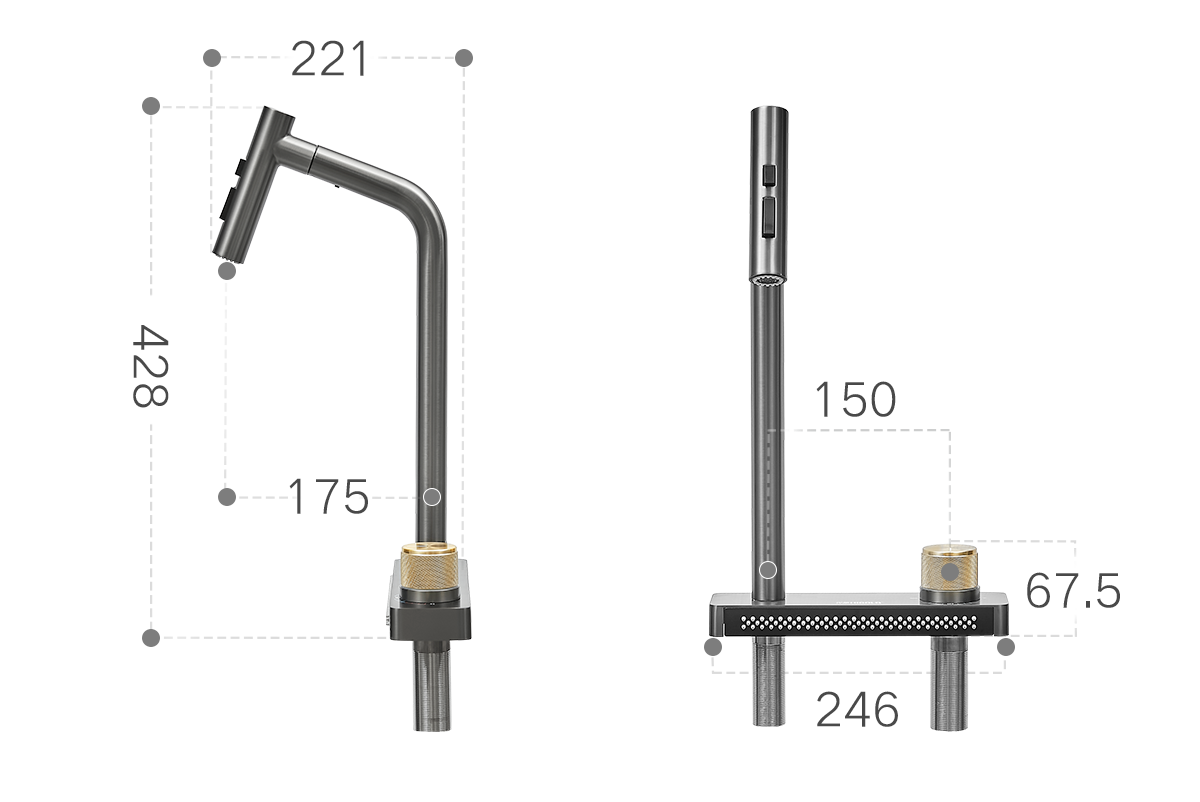 kitchen waterfall faucet