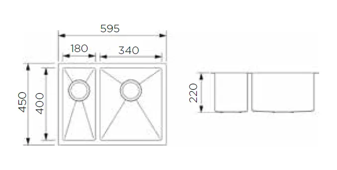 kitchen double bowl sink