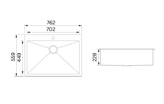 stainless steel sink