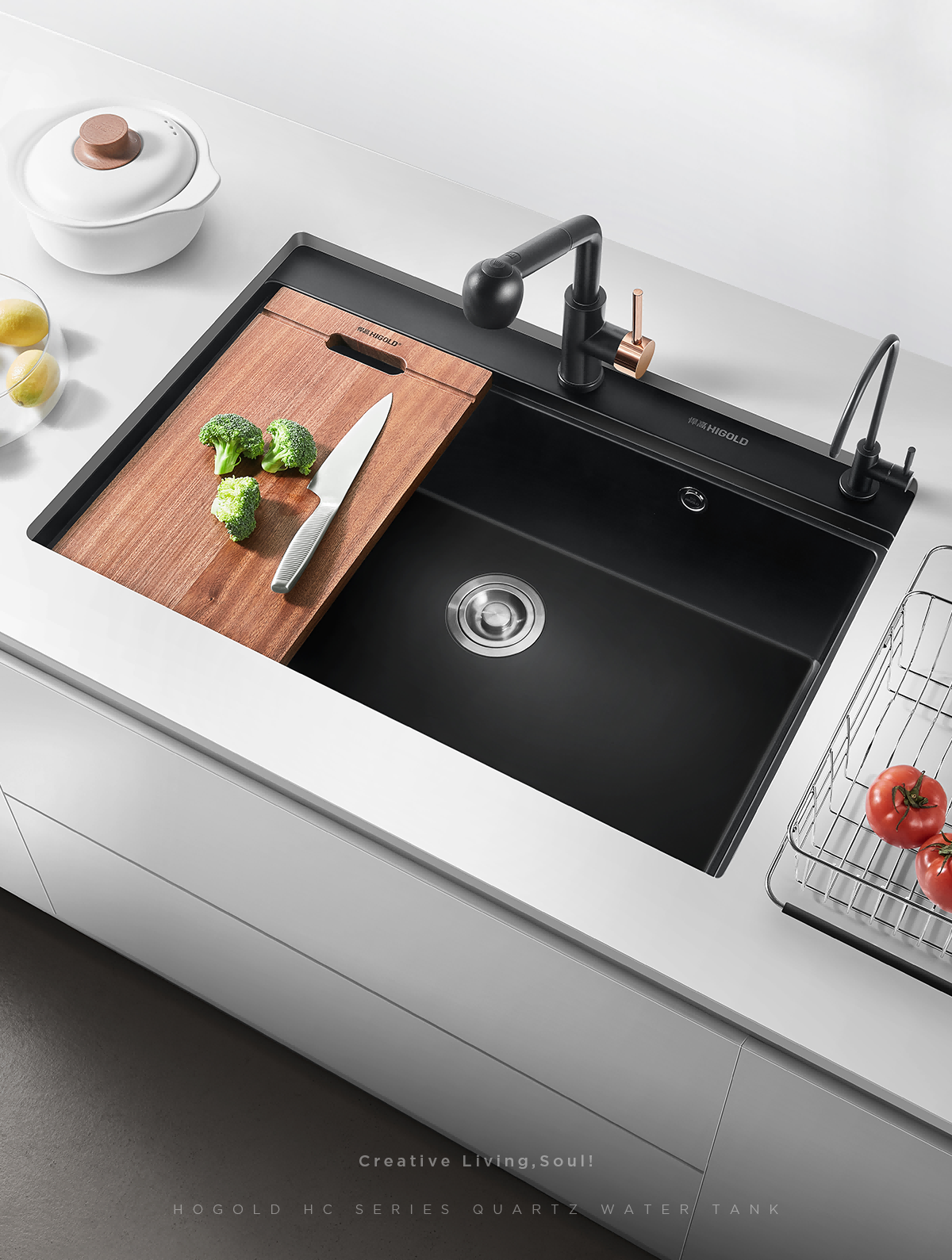 quartz kitchen sink