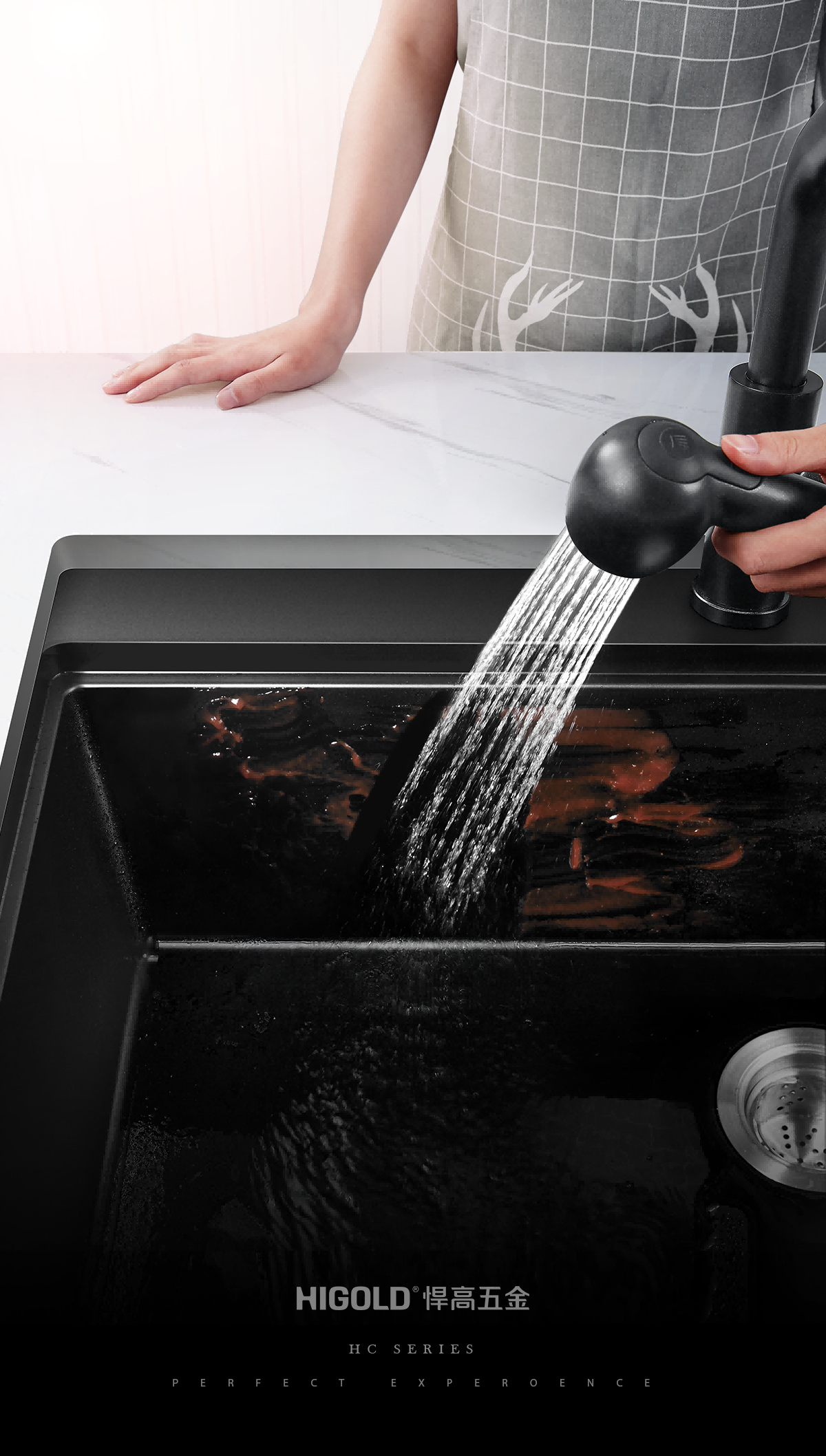 quartz single bowl kitchen sink