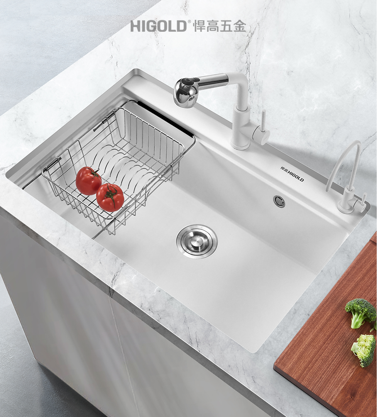 quartz single bowl kitchen sink