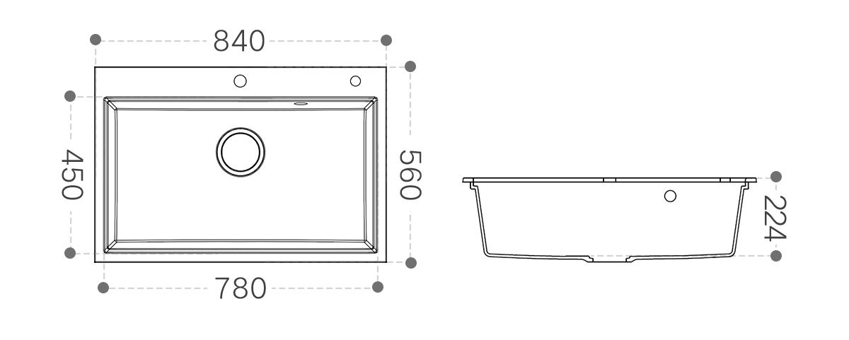 quartz kitchen sink