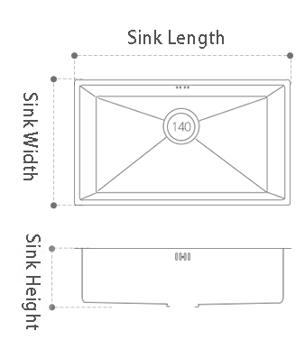 handmade stainless steel sink