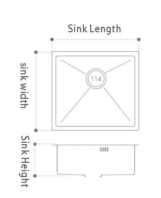 handmade single bowl sink