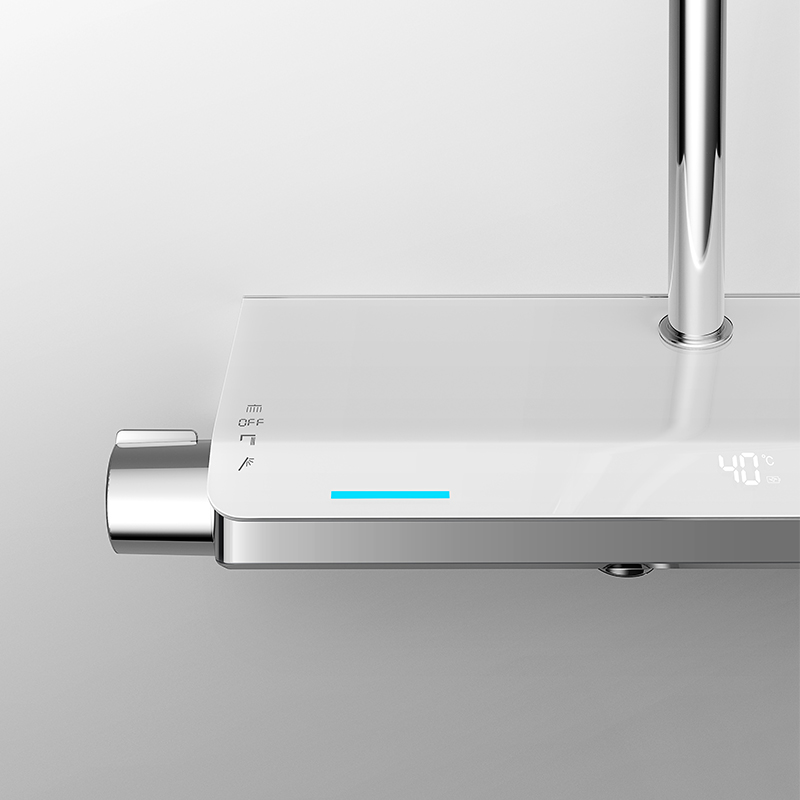 Thermostatisch douchesysteem met 3 functies en digitaal LED-display