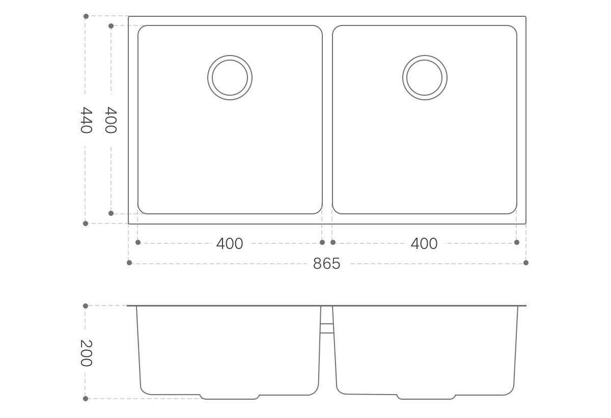 double kitchen sink