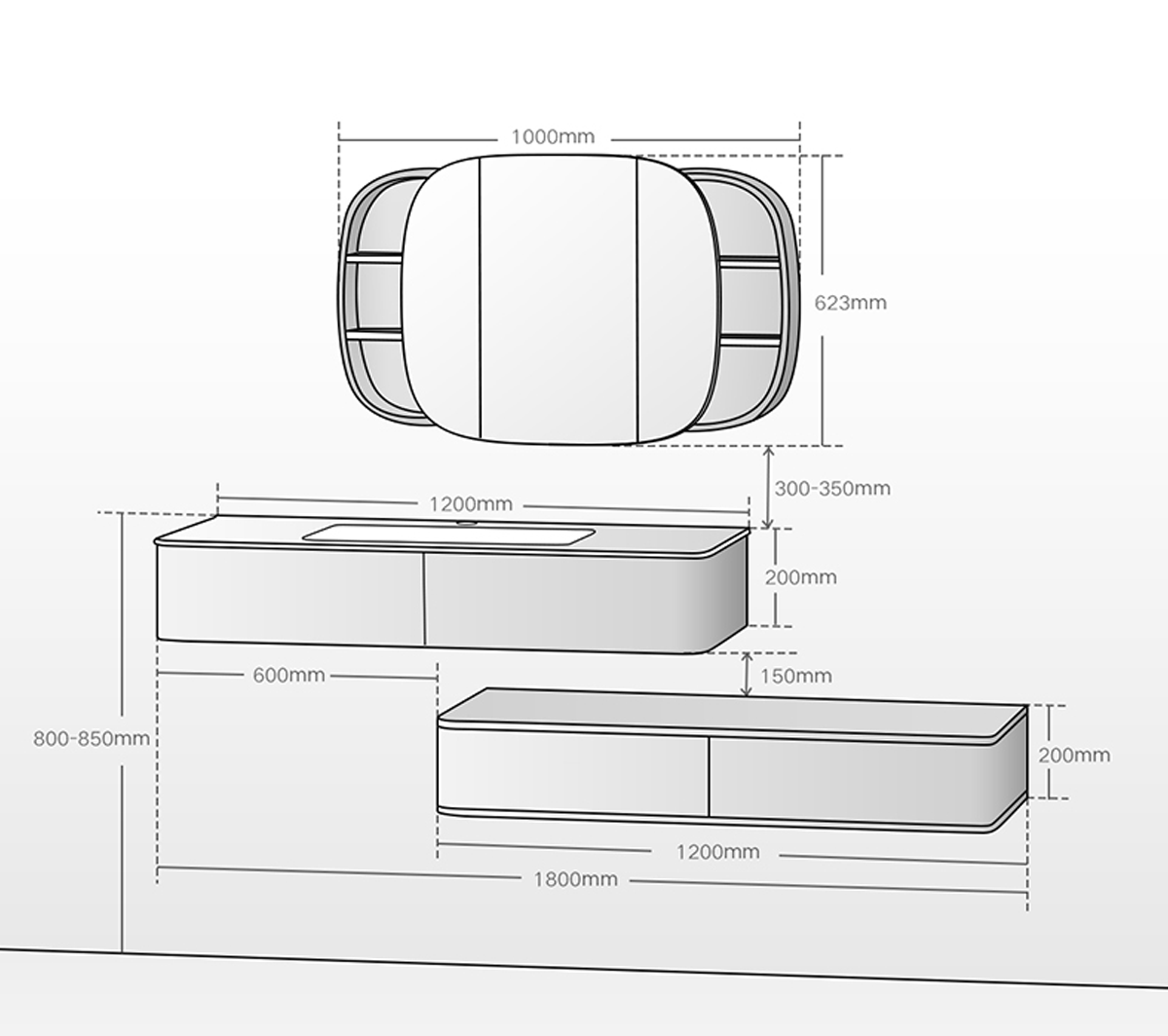 modern bathroom vanity