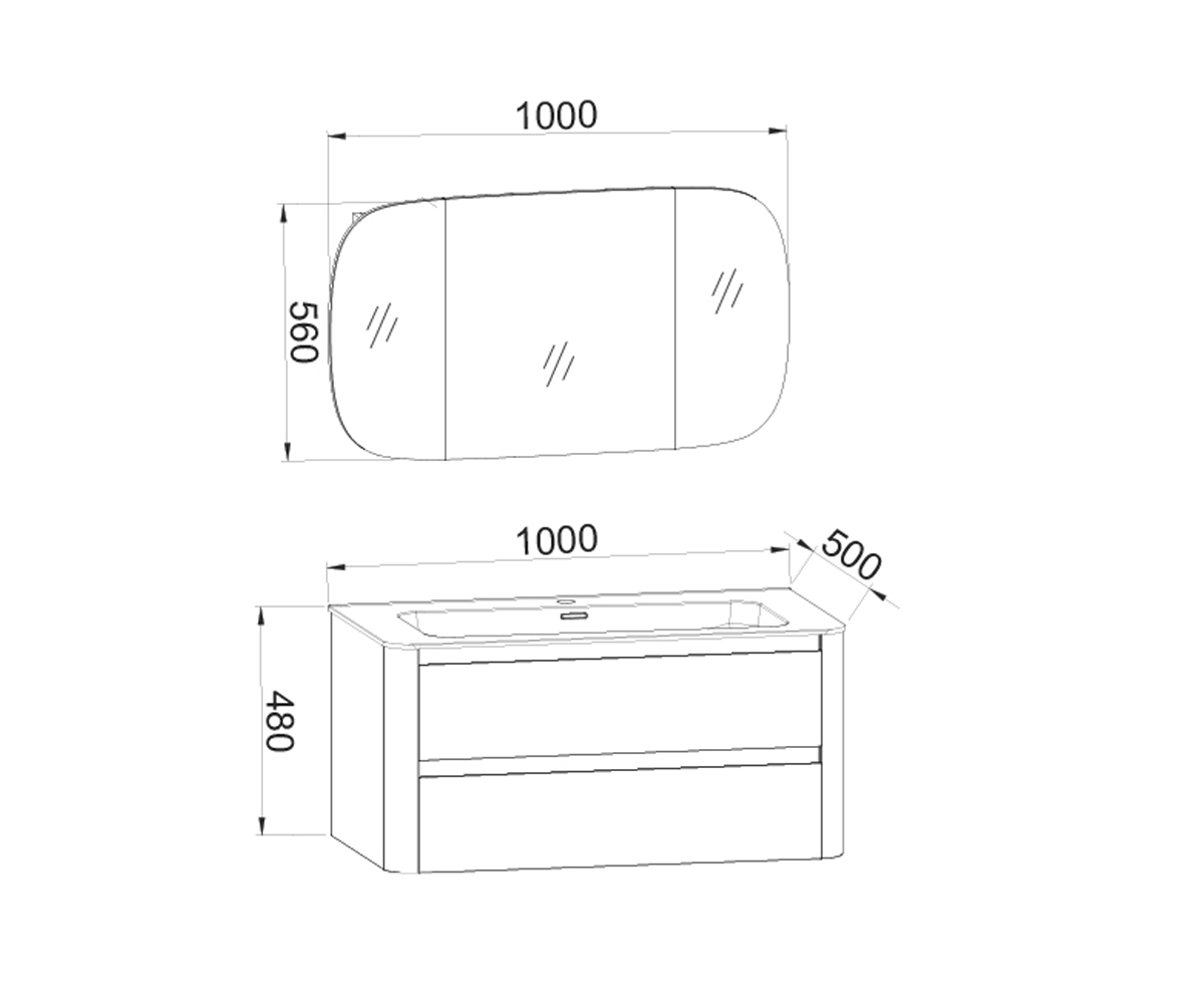 freestanding bathroom vanity