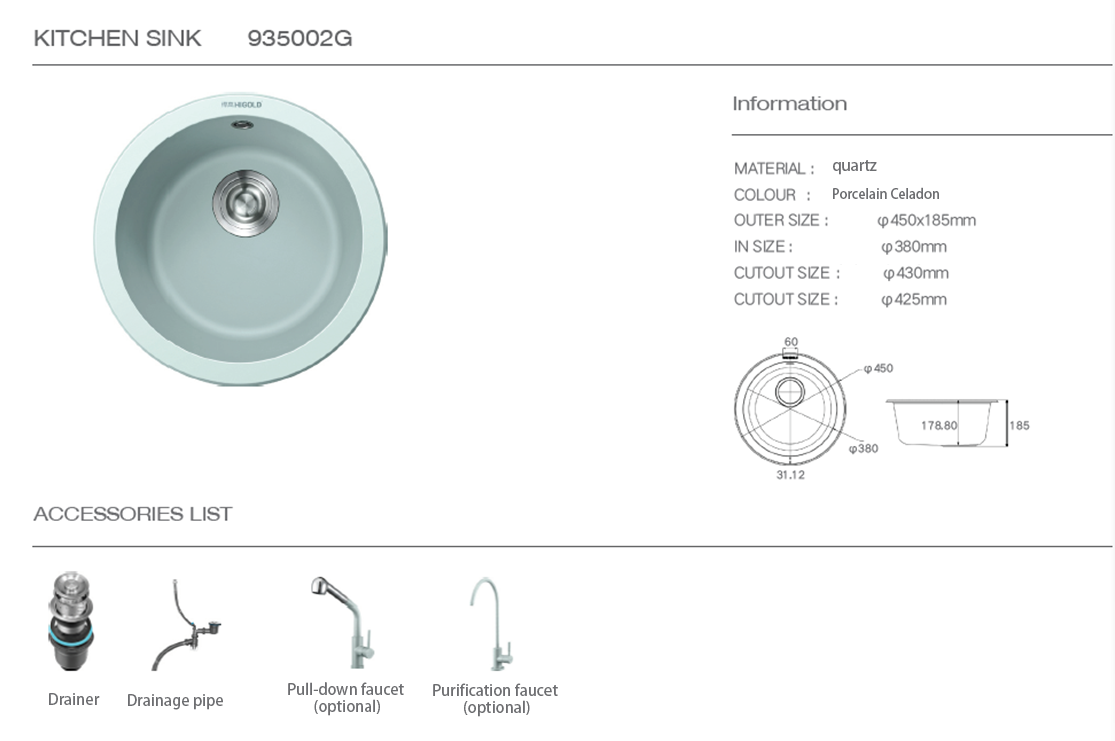Composite sink