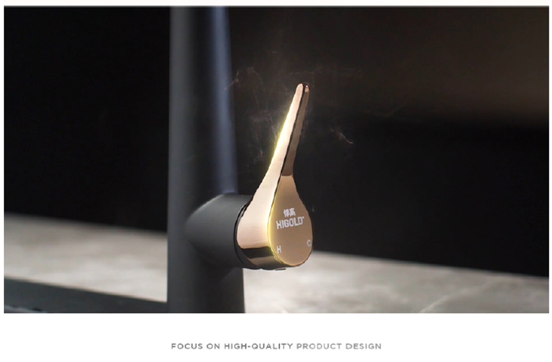 Black kitchen faucets