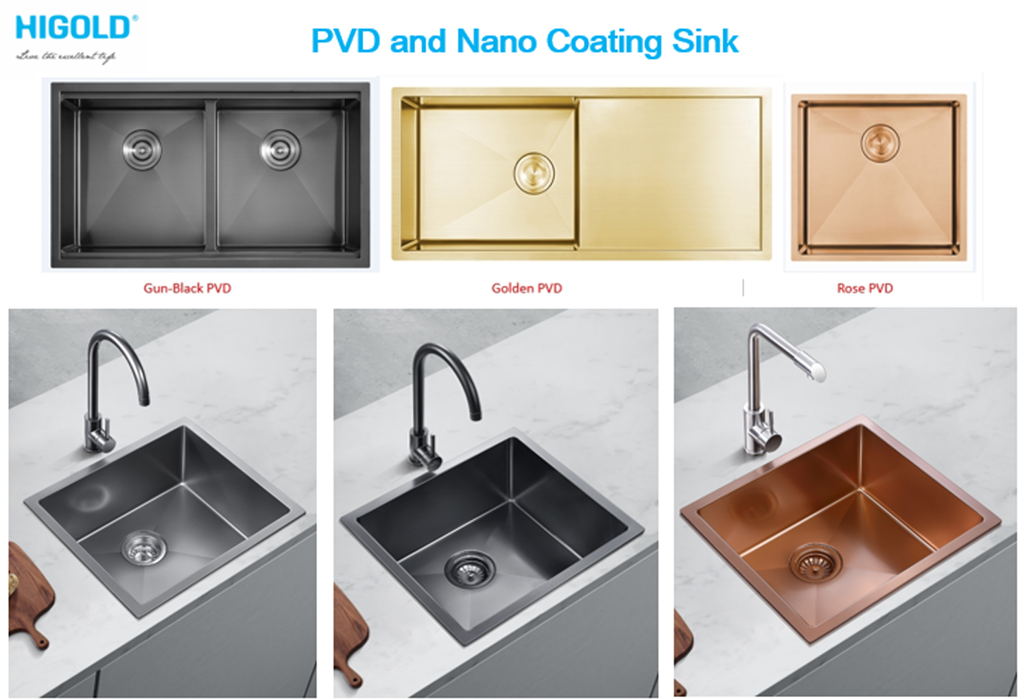 kitchen sink with drain board