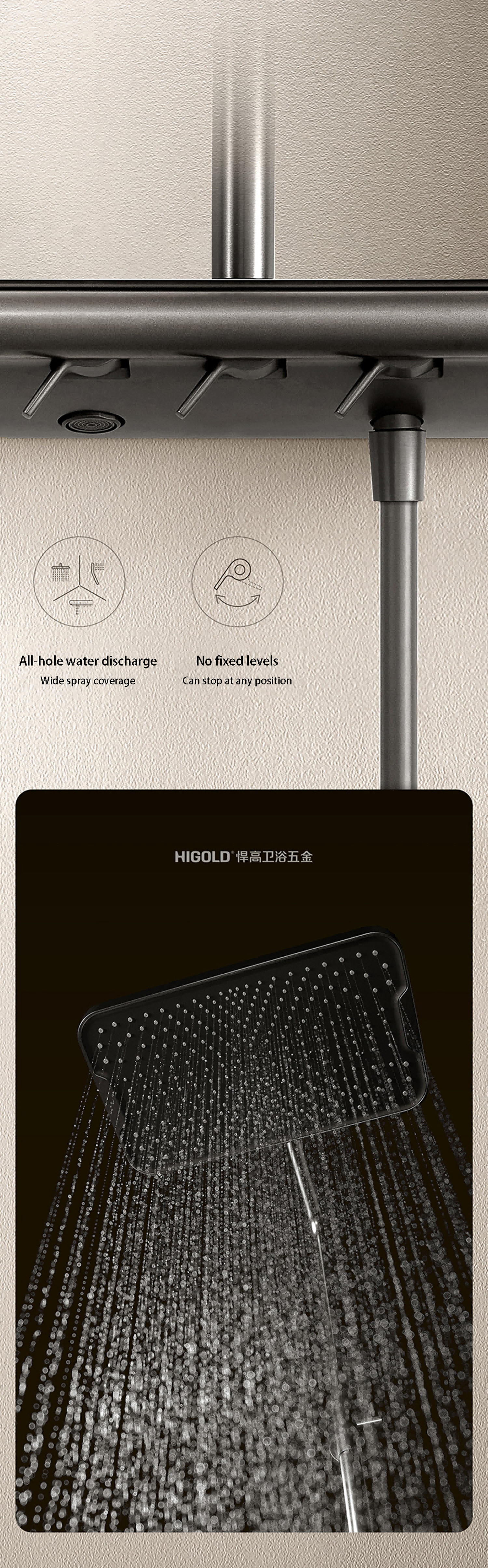3 function shower set