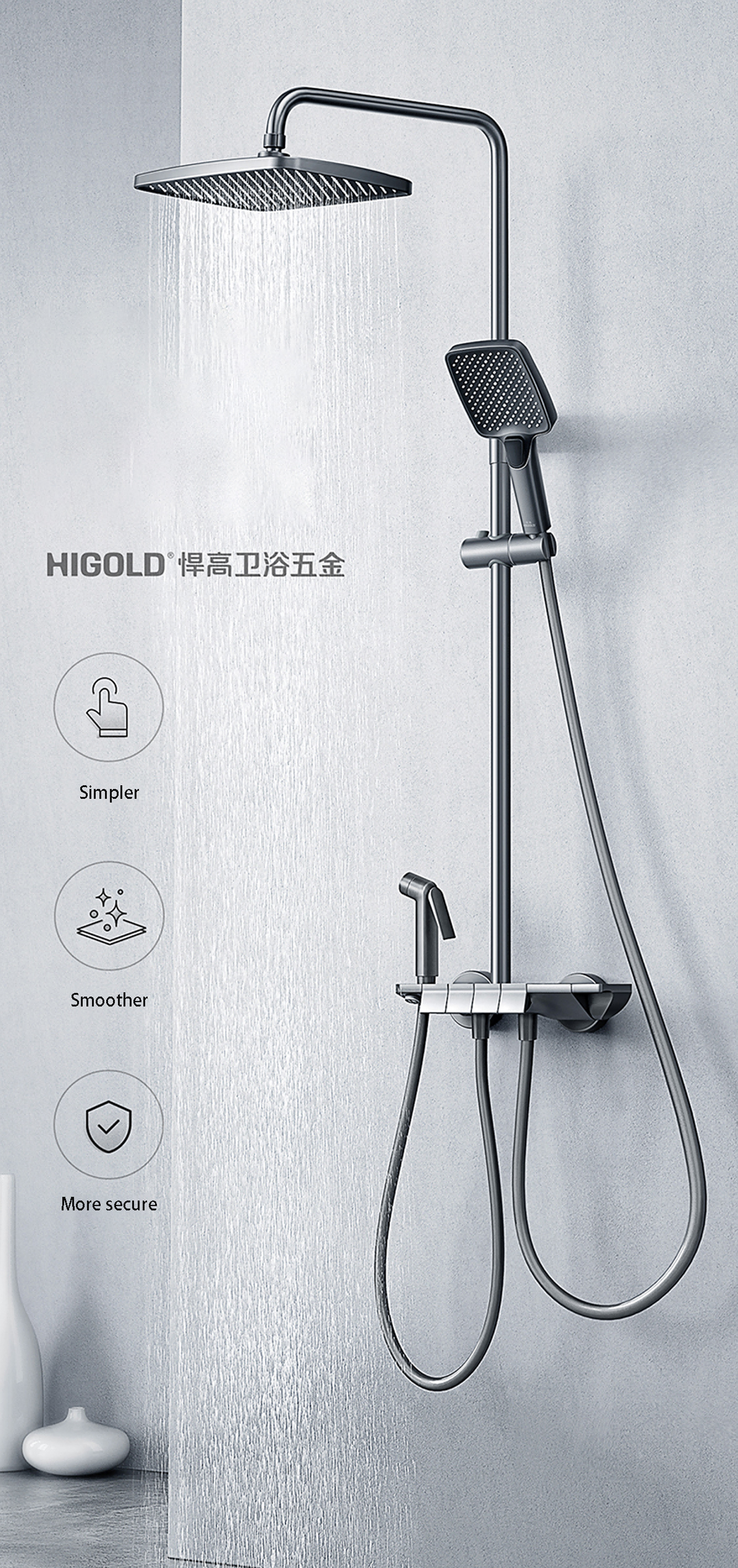 thermostatic shower kit
