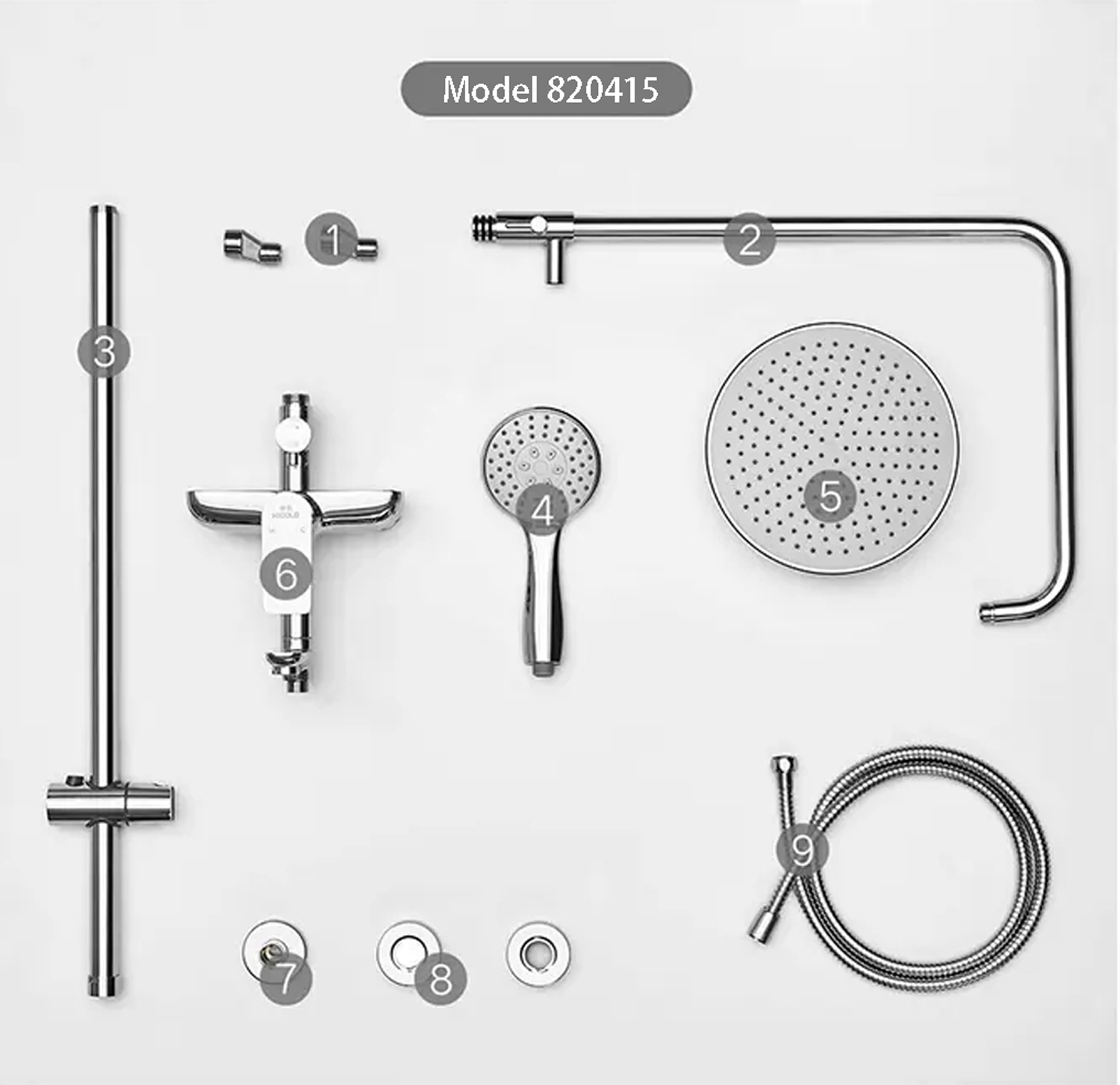 rain shower mixer set