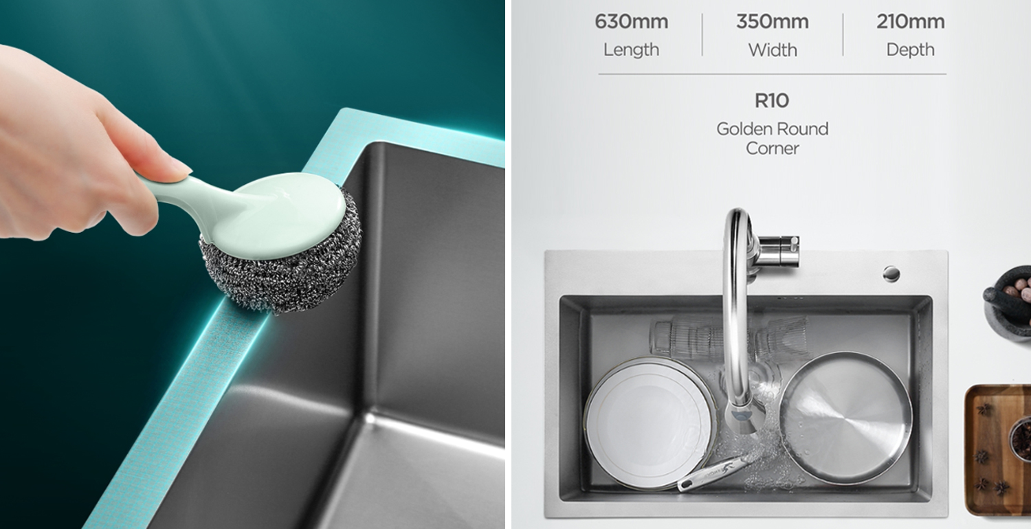 stainless steel sinks