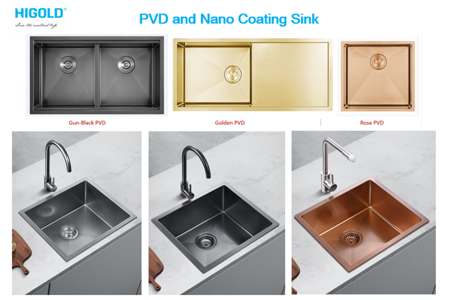 stainless steel sinks