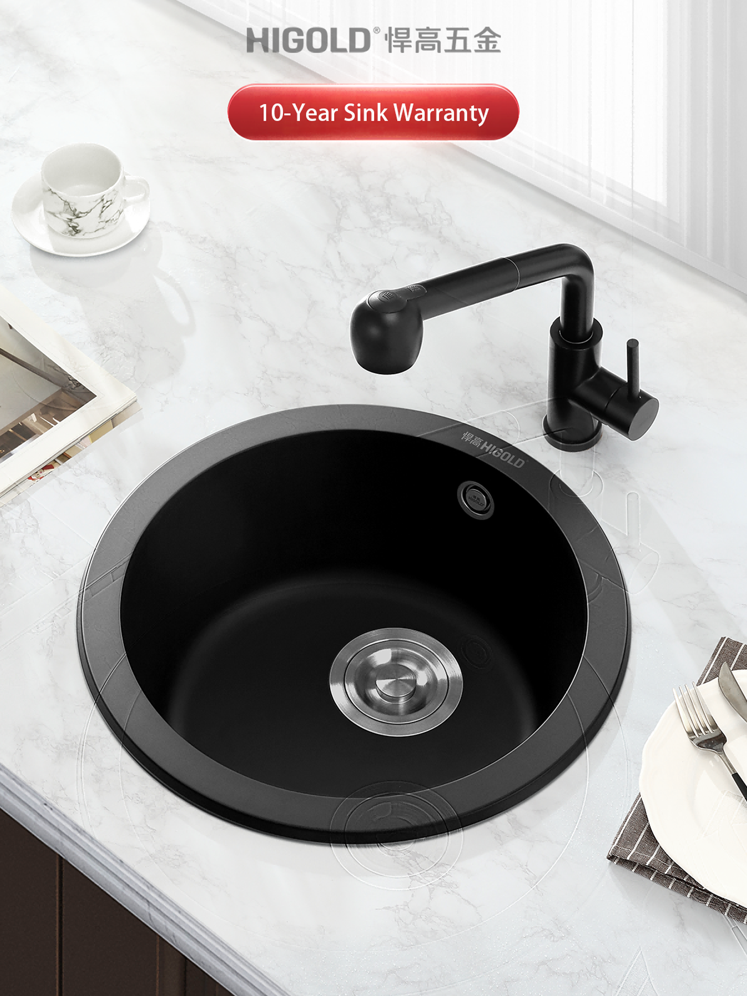 quartz stone sink