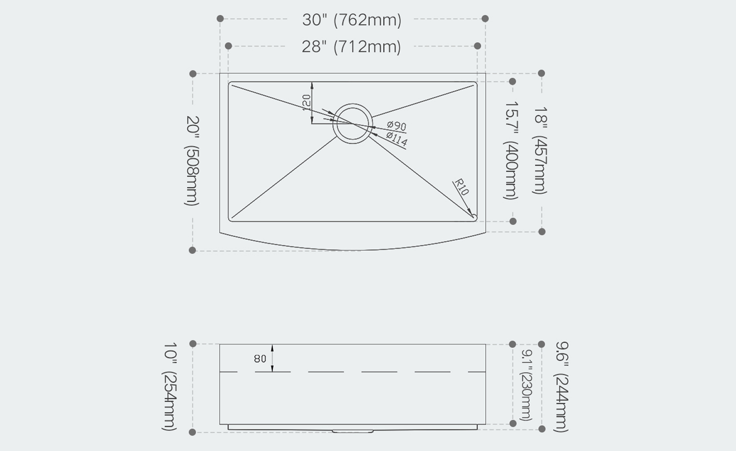 apron front sink