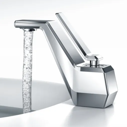 hot and cold basin faucet