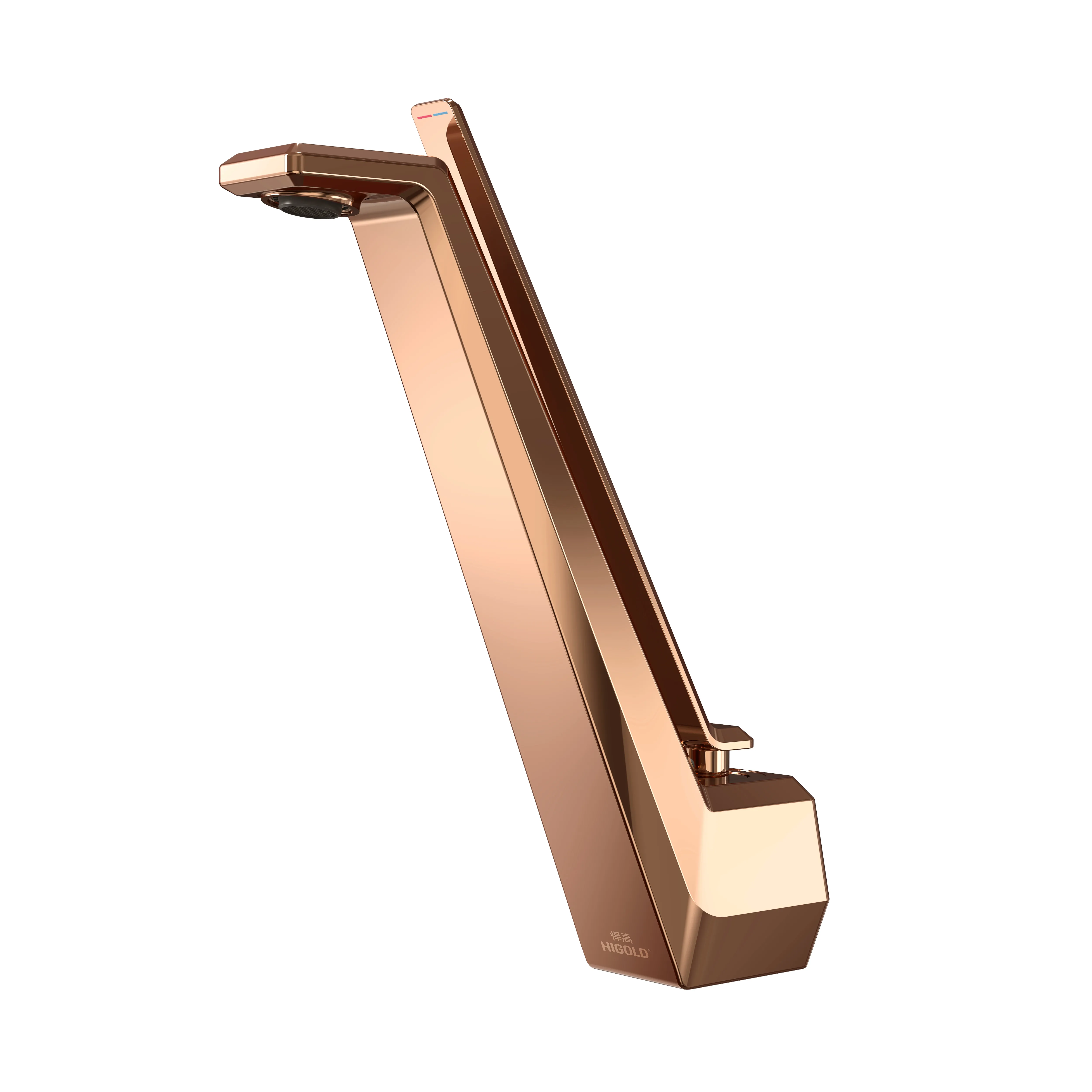hot and cold basin faucet