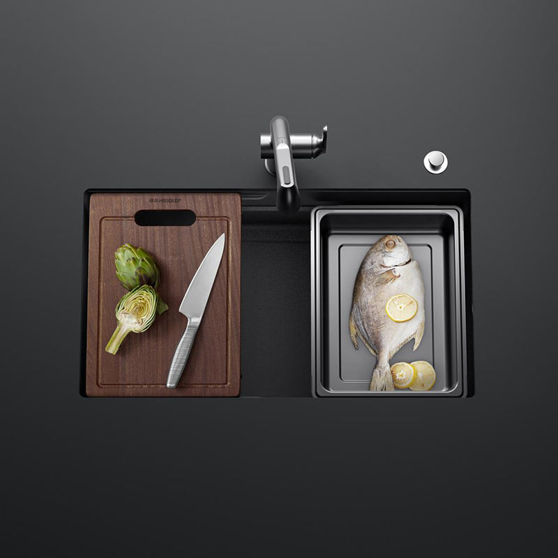 Раковина ручной работы с двойными ребрами серии БЛ 6.0